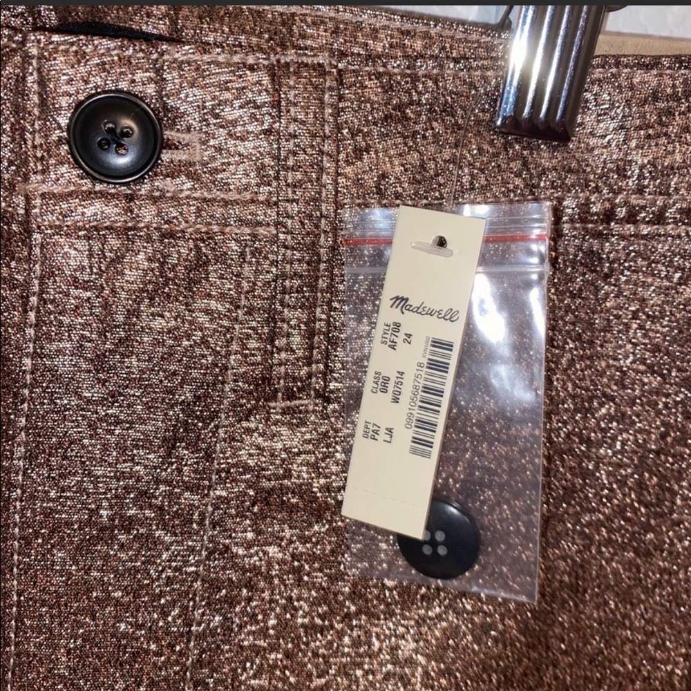 Madewell metallic wide leg pants - Picture 4 of 7